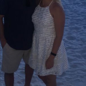 Blue and White Stripped Dress